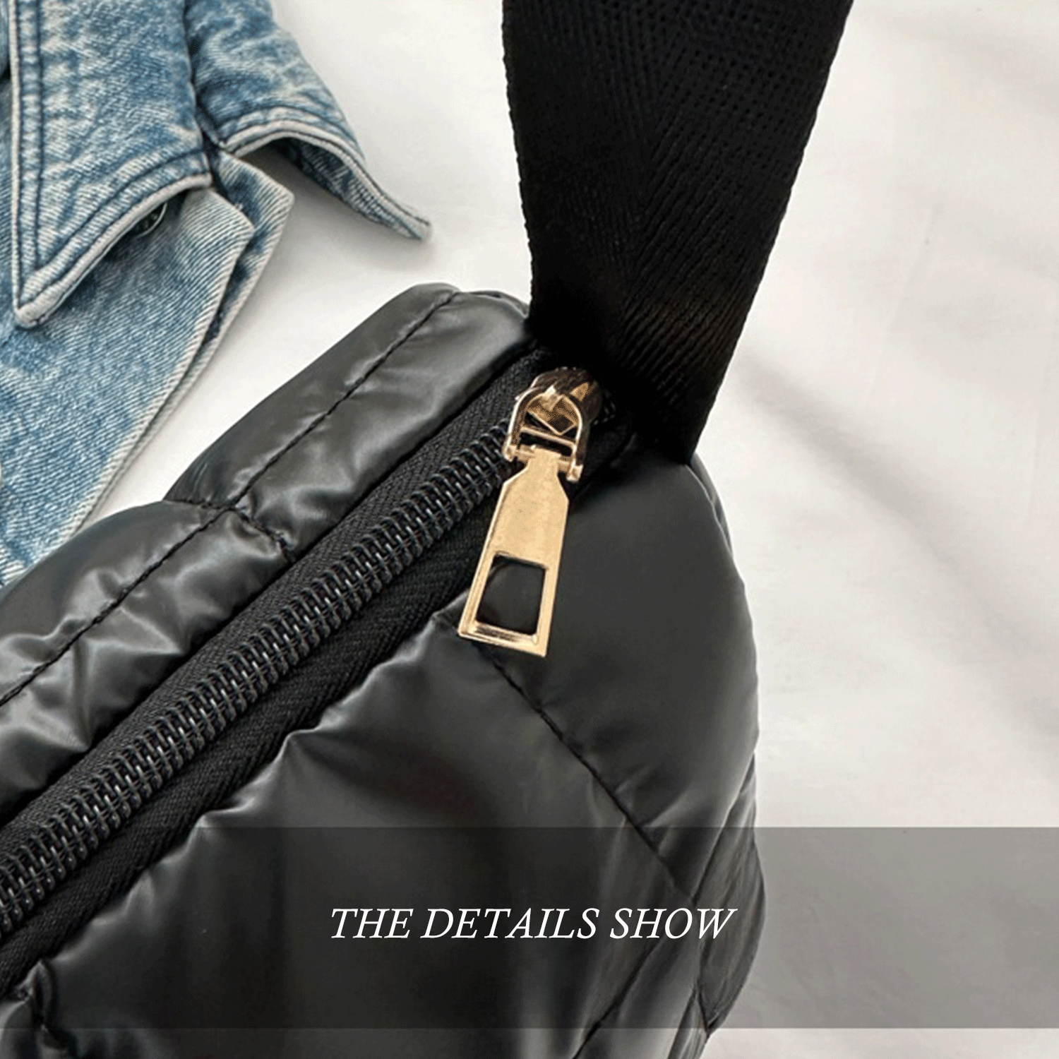 Winter New quilted Grid Small Square Puffer Crossbody Bag 11