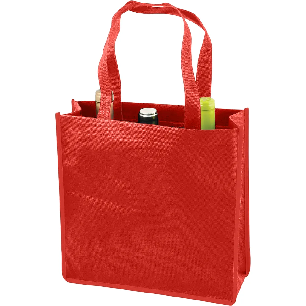 3-Bottle Non-Woven Wine Tote 3
