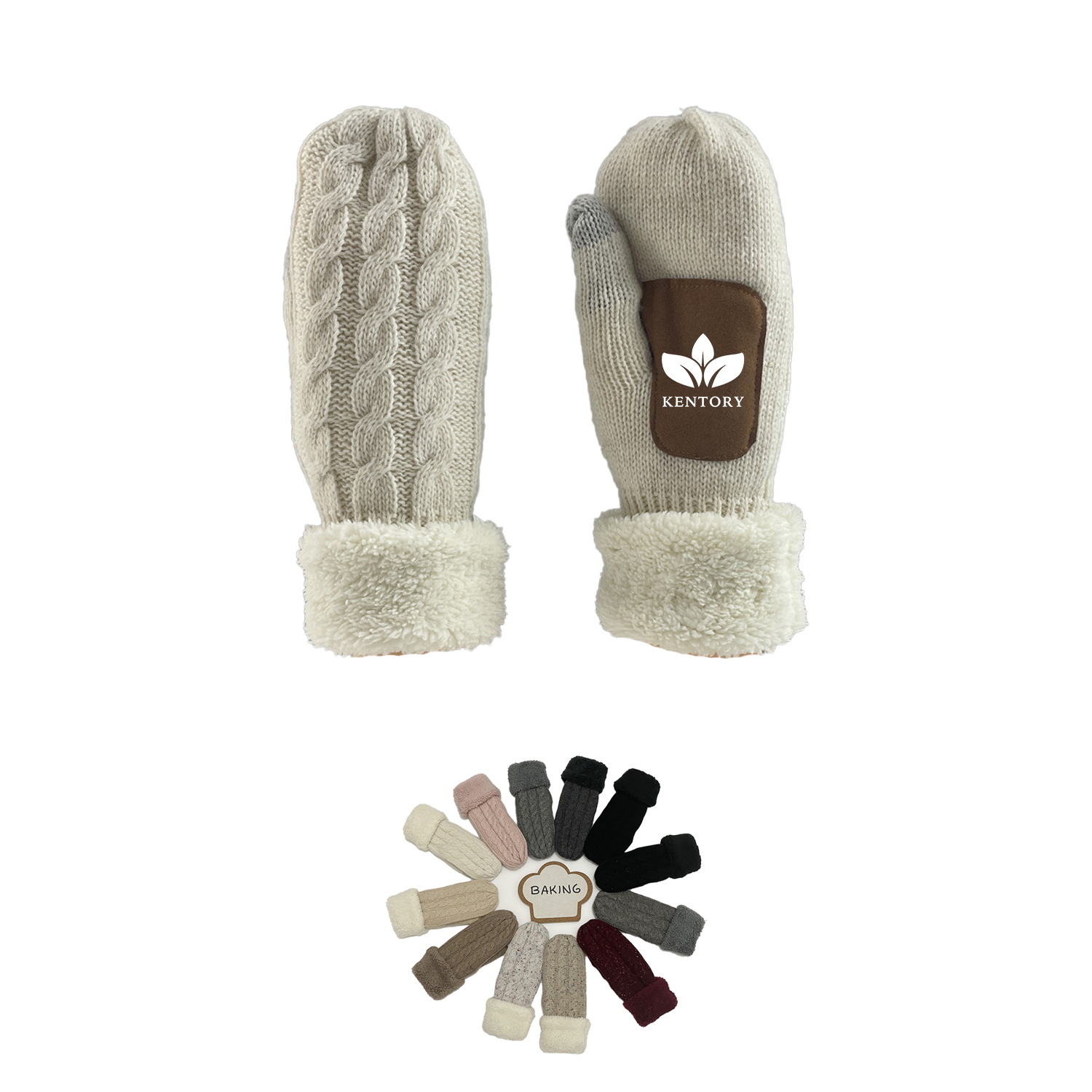 Warm Wool Knit Winter Gloves For Women 1