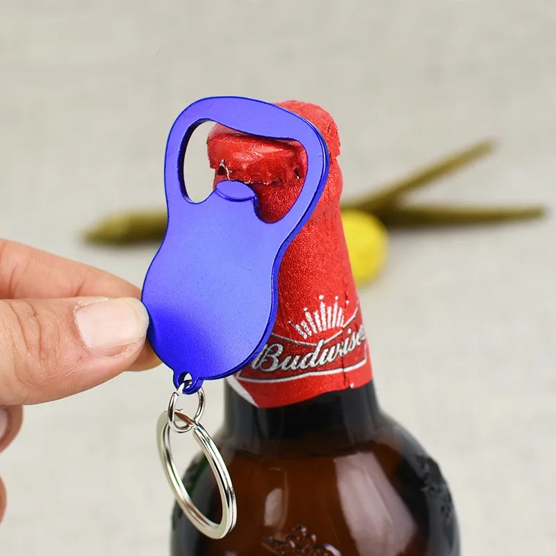 Oval Metal Bottle Opener Keychain 4