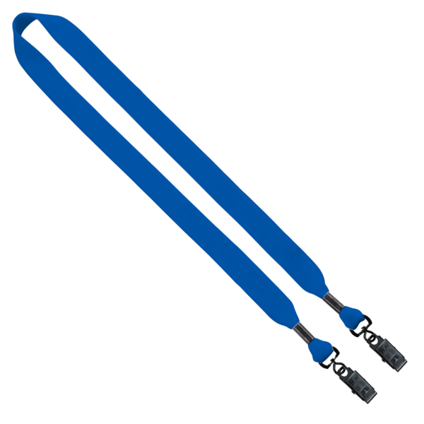 3/4" Cotton Double Bulldog Clip Lanyard 27