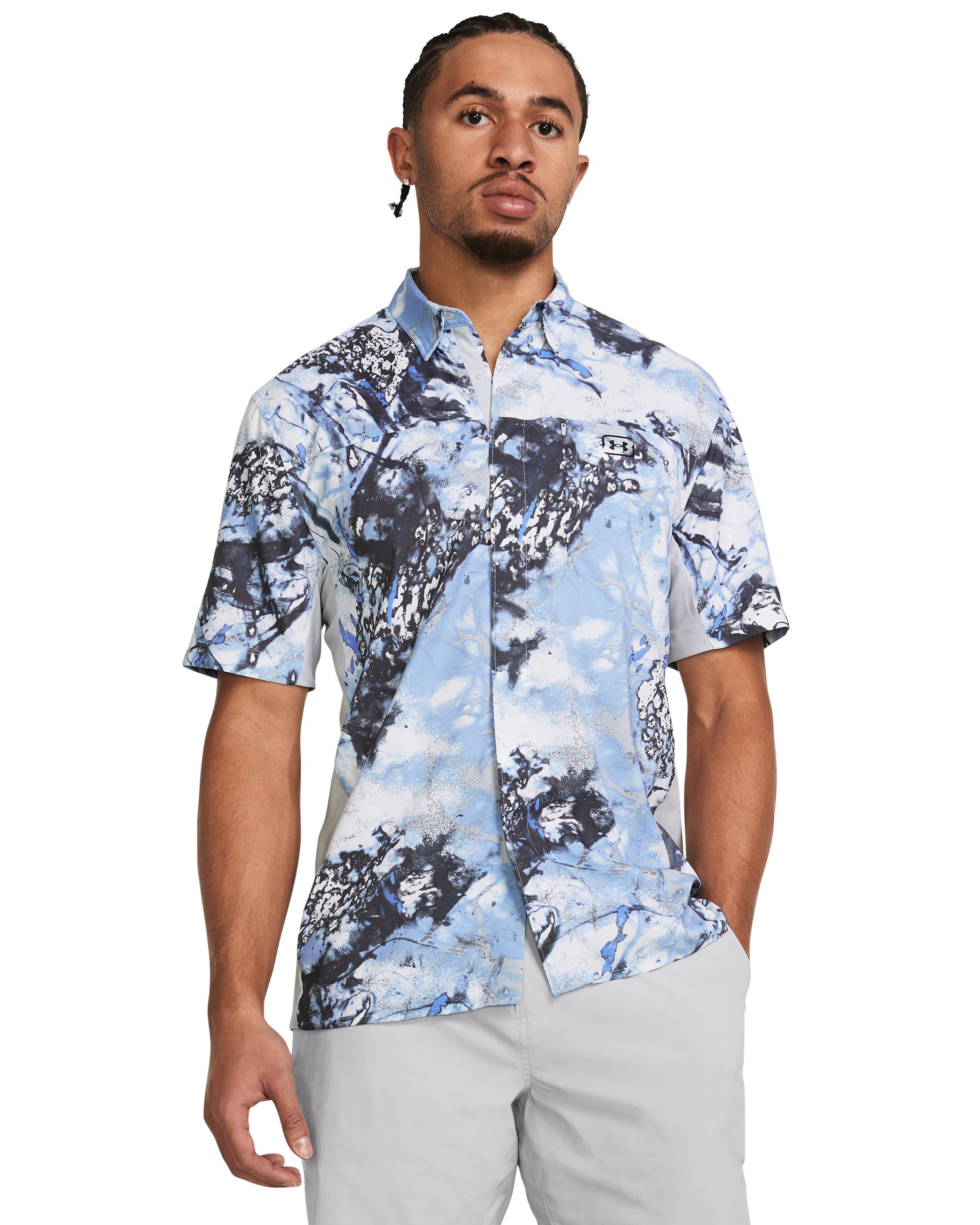 UA Fish Pro Hybrid Printed Men's Short Sleeve 7