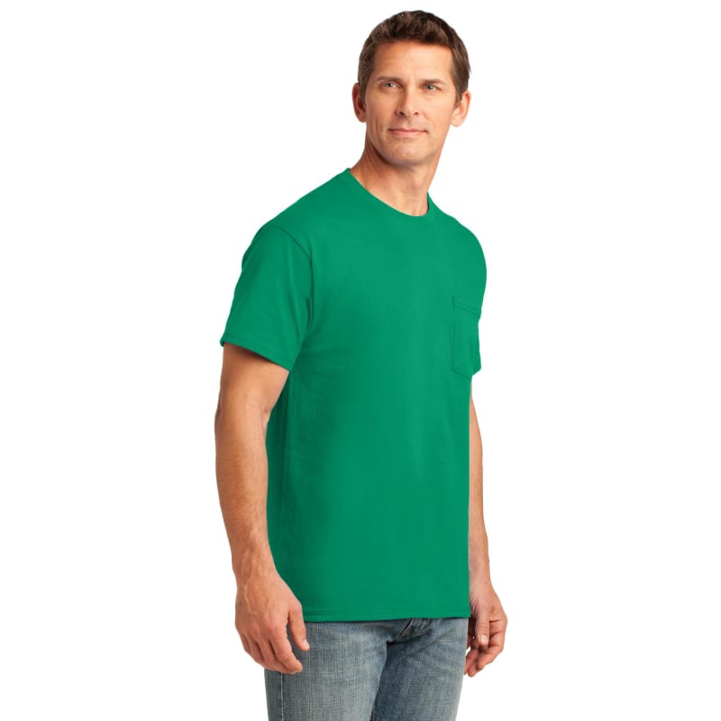 Port & Company Core Cotton Pocket Tee. 91