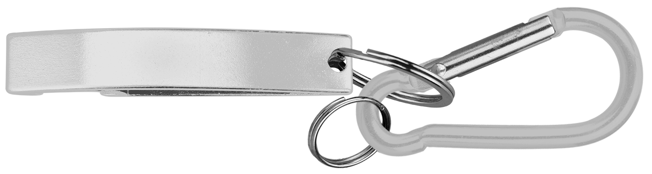 Jumbo size stylish eye shape bottle opener with split key ring & carabineer 7