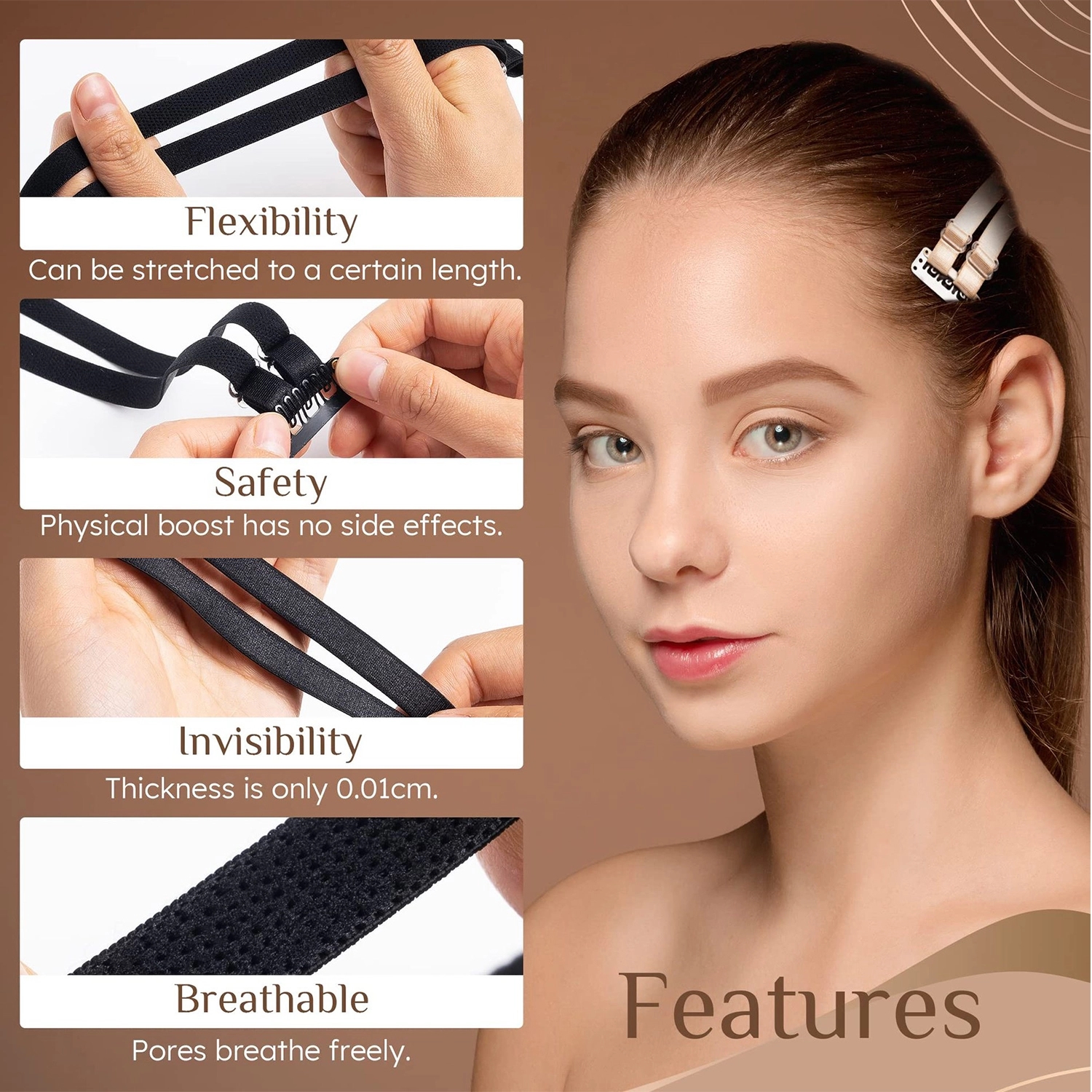 Invisible Eyebrows Eyes Lift Clip Kit 3