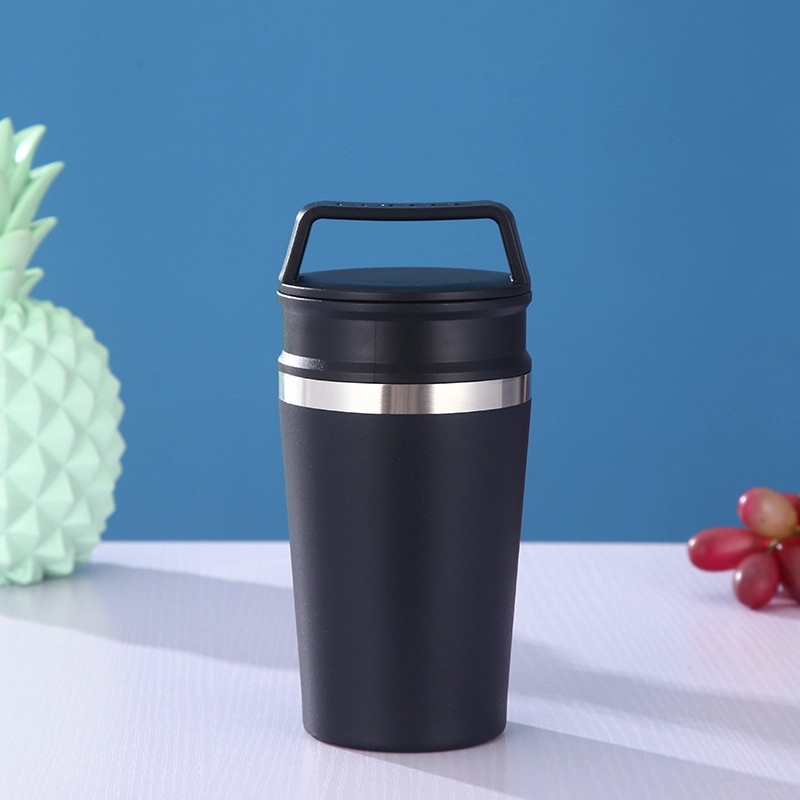 Custom 12 oz Stainless Steel Travel Mug With Handle 5