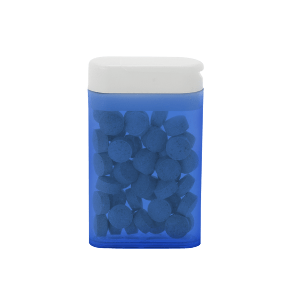 1 1/2" x 2 1/2" Rectangular Flip-Top Mint Dispenser 3