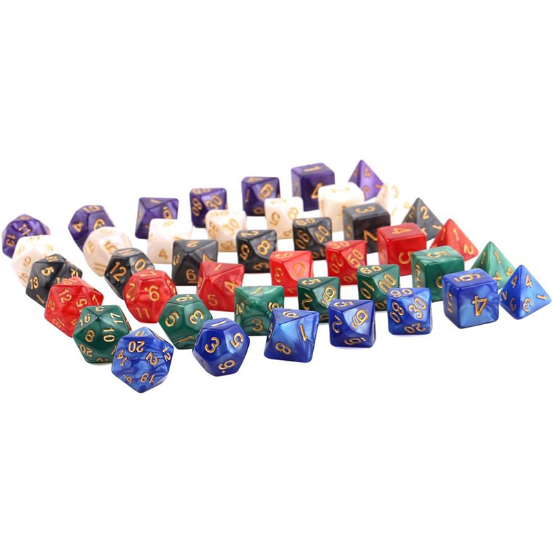 7pcs Polyhedral Dice