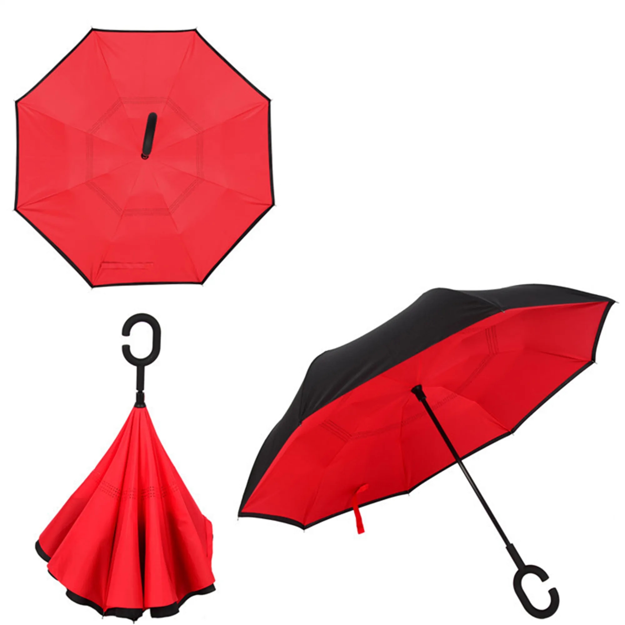 Double Layer Inversion Umbrella W/ C-Handle 7
