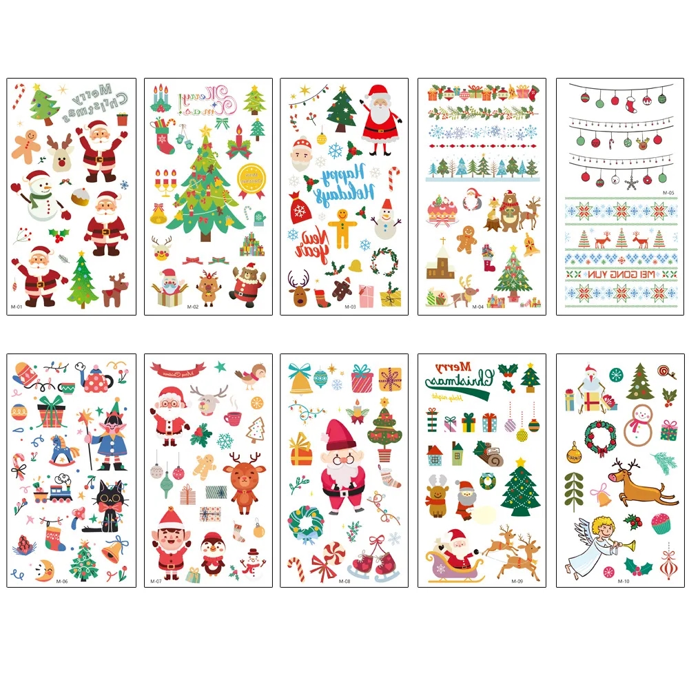 Christmas Tattoo Stickers 4
