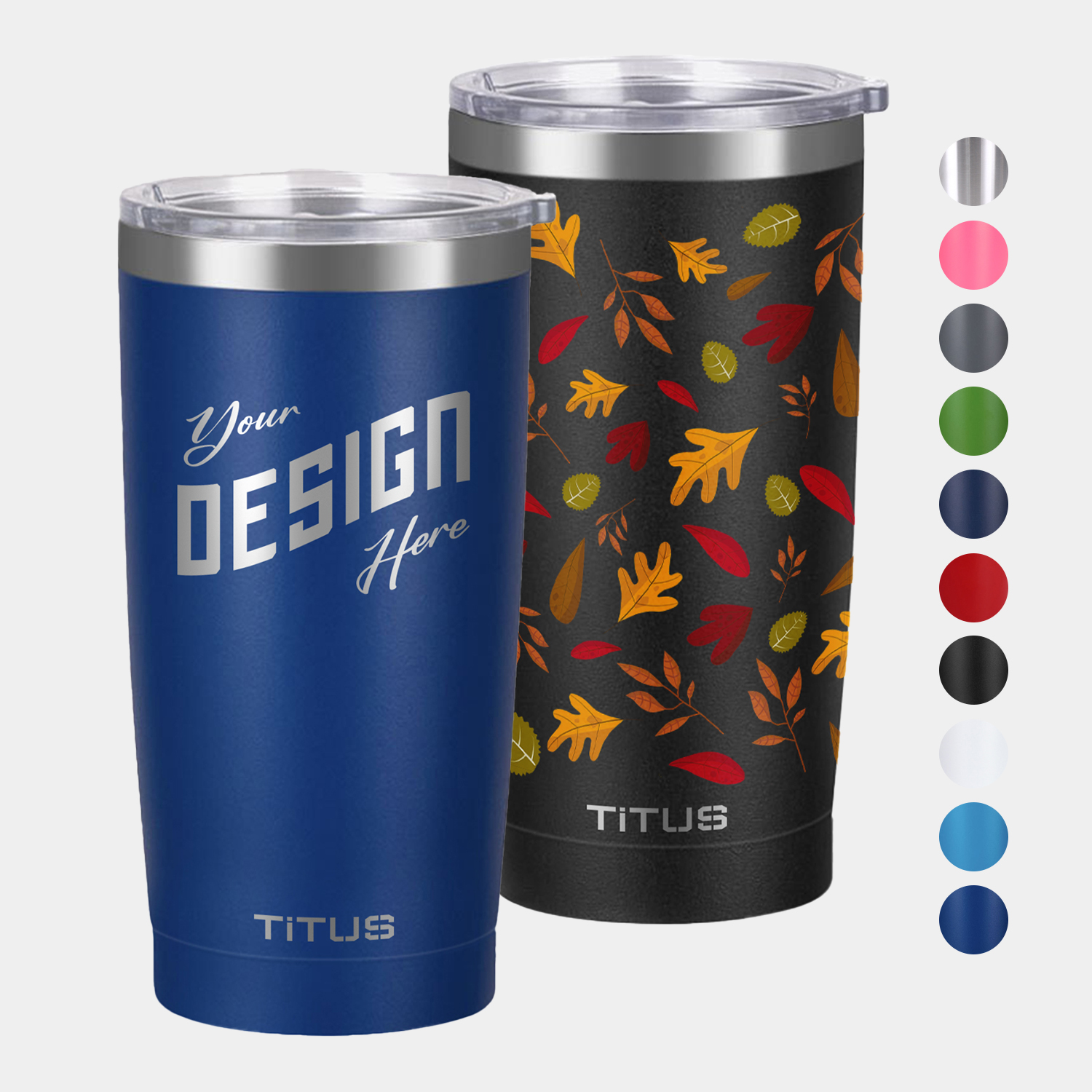 Premium 20 oz TiTUS® Double Wall Stainless Steel Insulated Tumbler 5