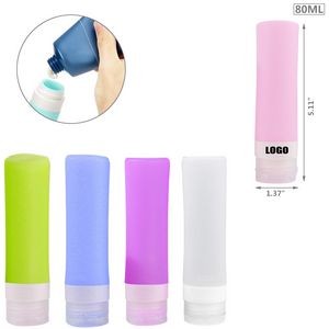 80ml Silicone Cylinder Travel Bottle 3