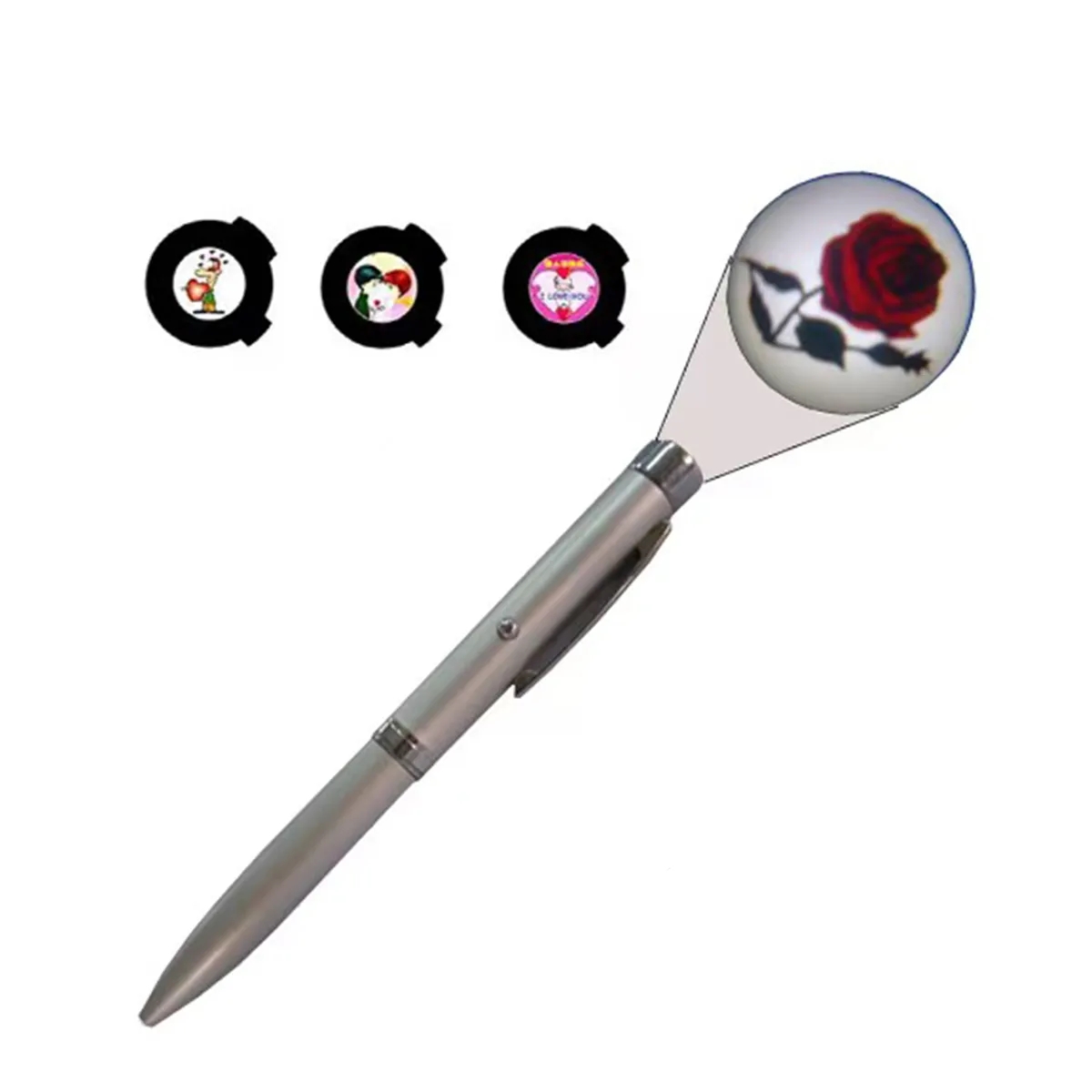 Metal LED Logo Projection Pen Custom Light 6