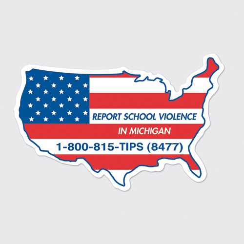 United States Shape Magnet - Full Color 1