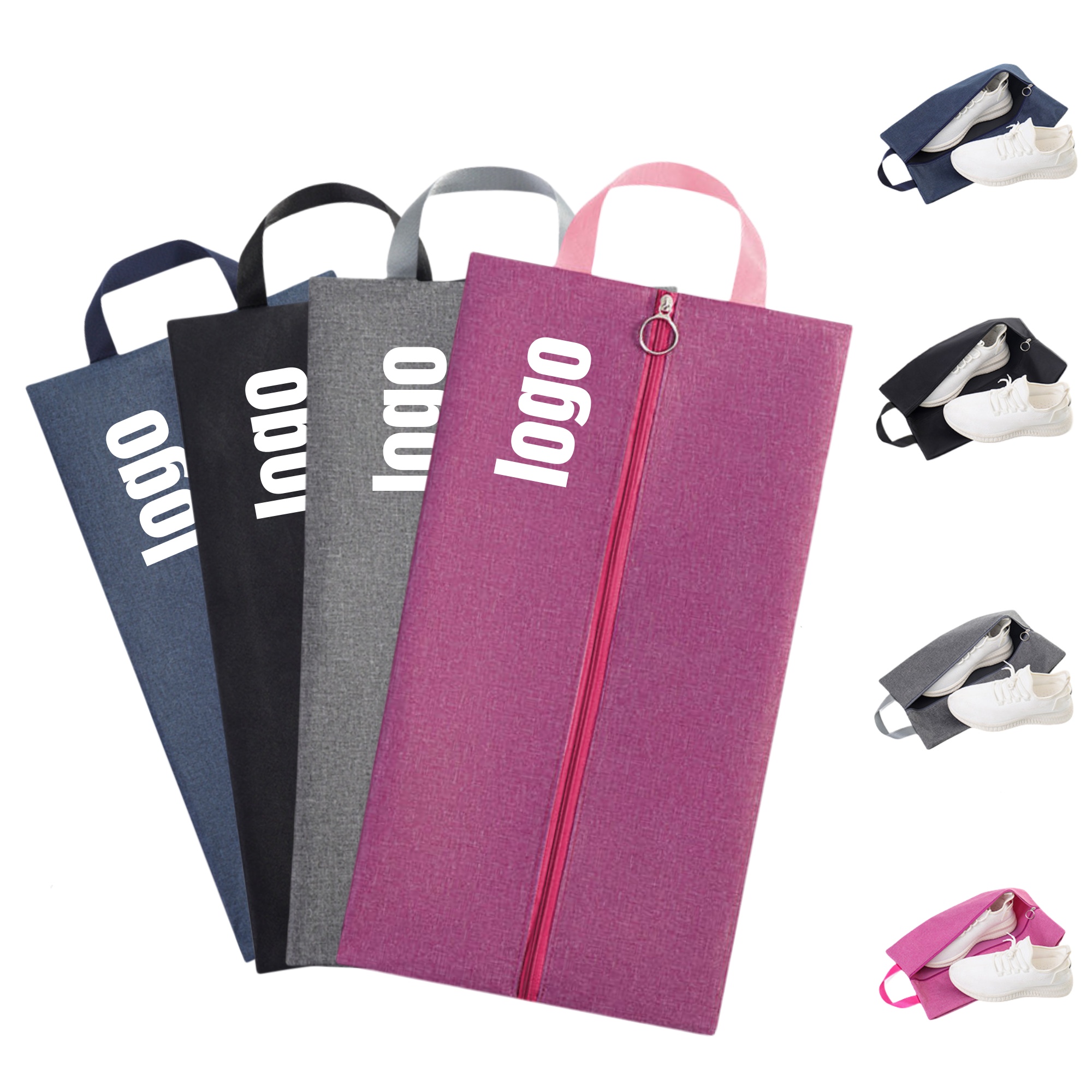 Reusable Shoe Storage Bag ?C Waterproof Oxford Fabric, Logo 2