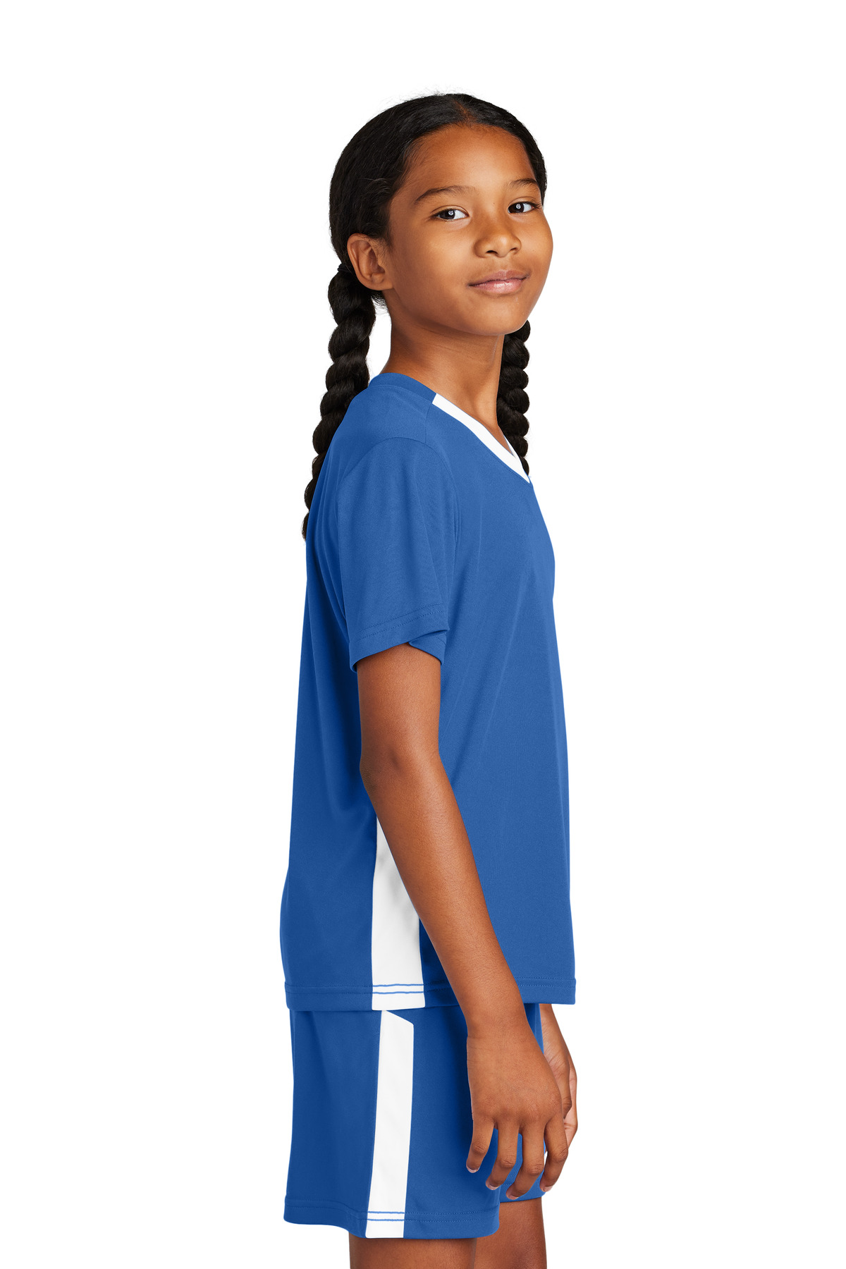 Sport-Tek Youth Competitor United V-Neck YST101 62