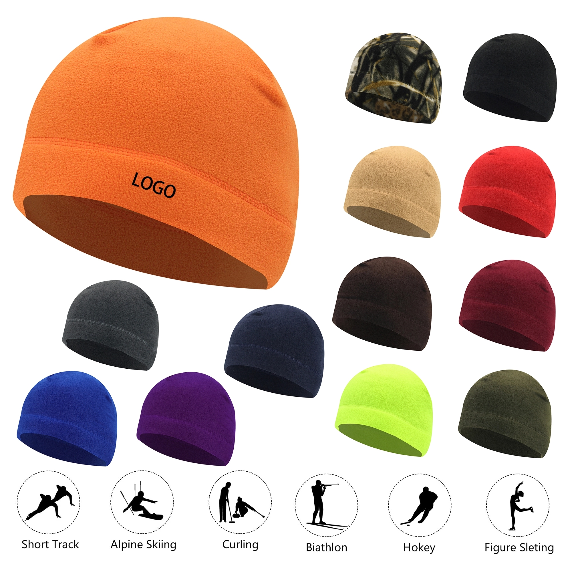 Polar Fleece Beanie Hat 4