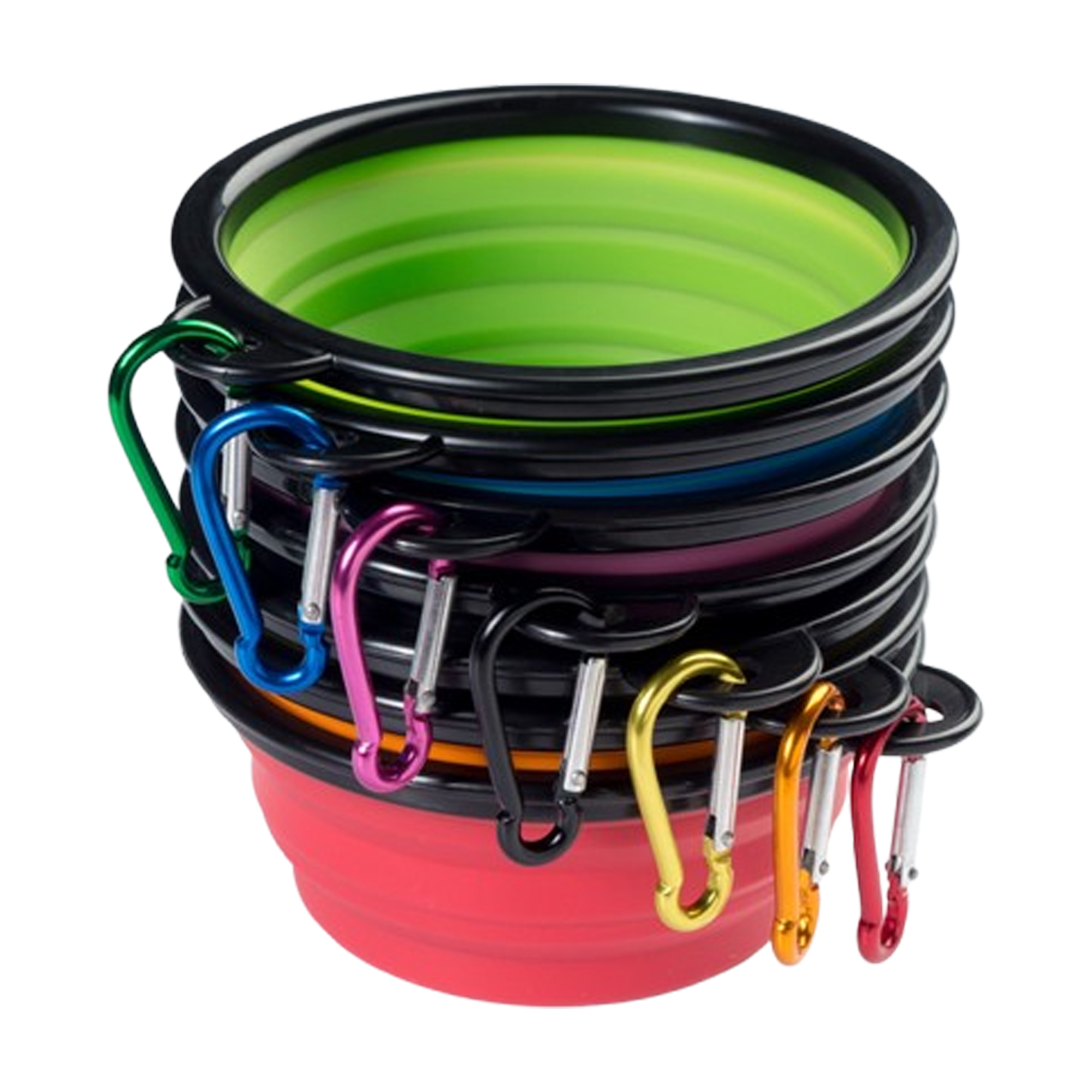 Portable TPE Pet Travel Bowl With Clip 5