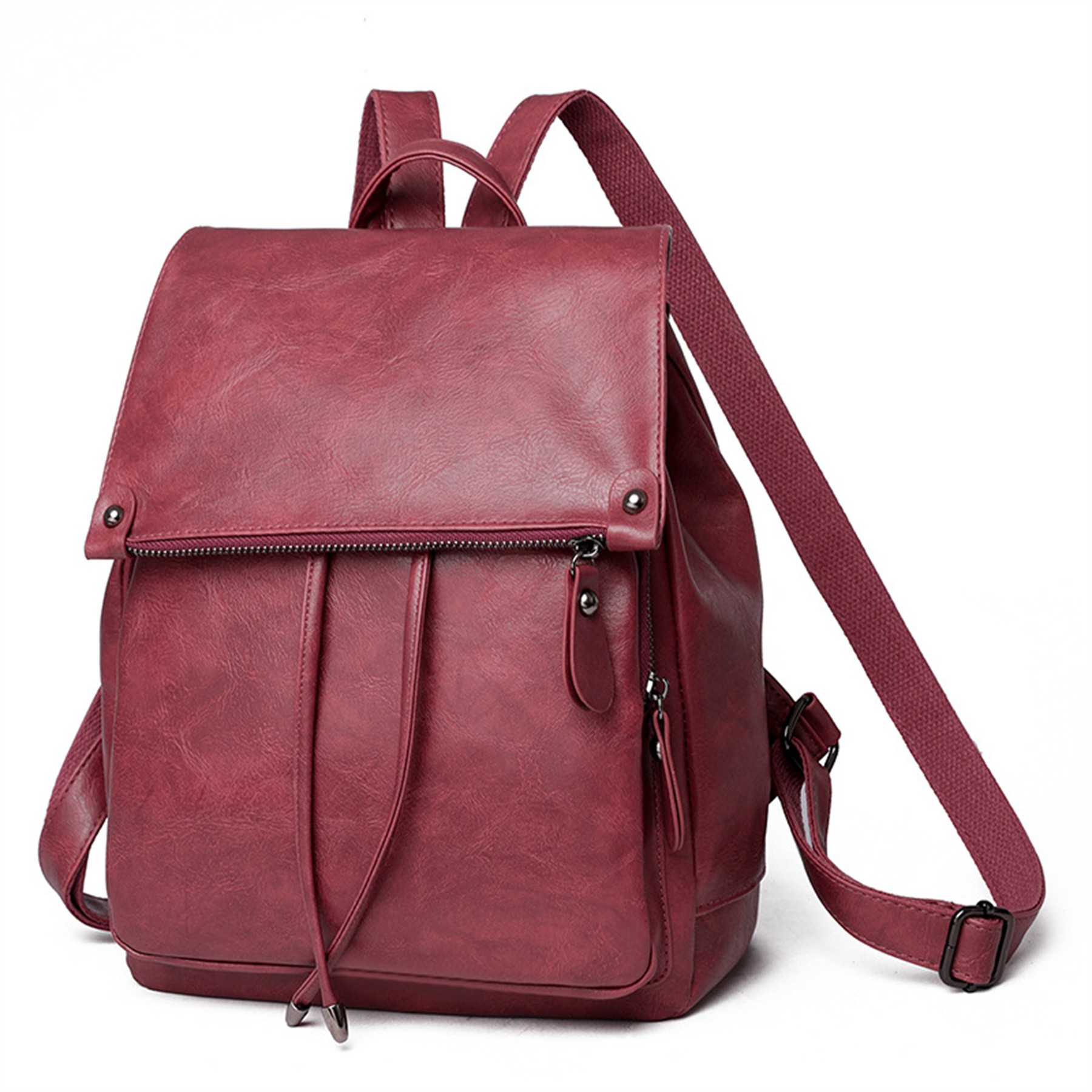 Soft leather backpack 5