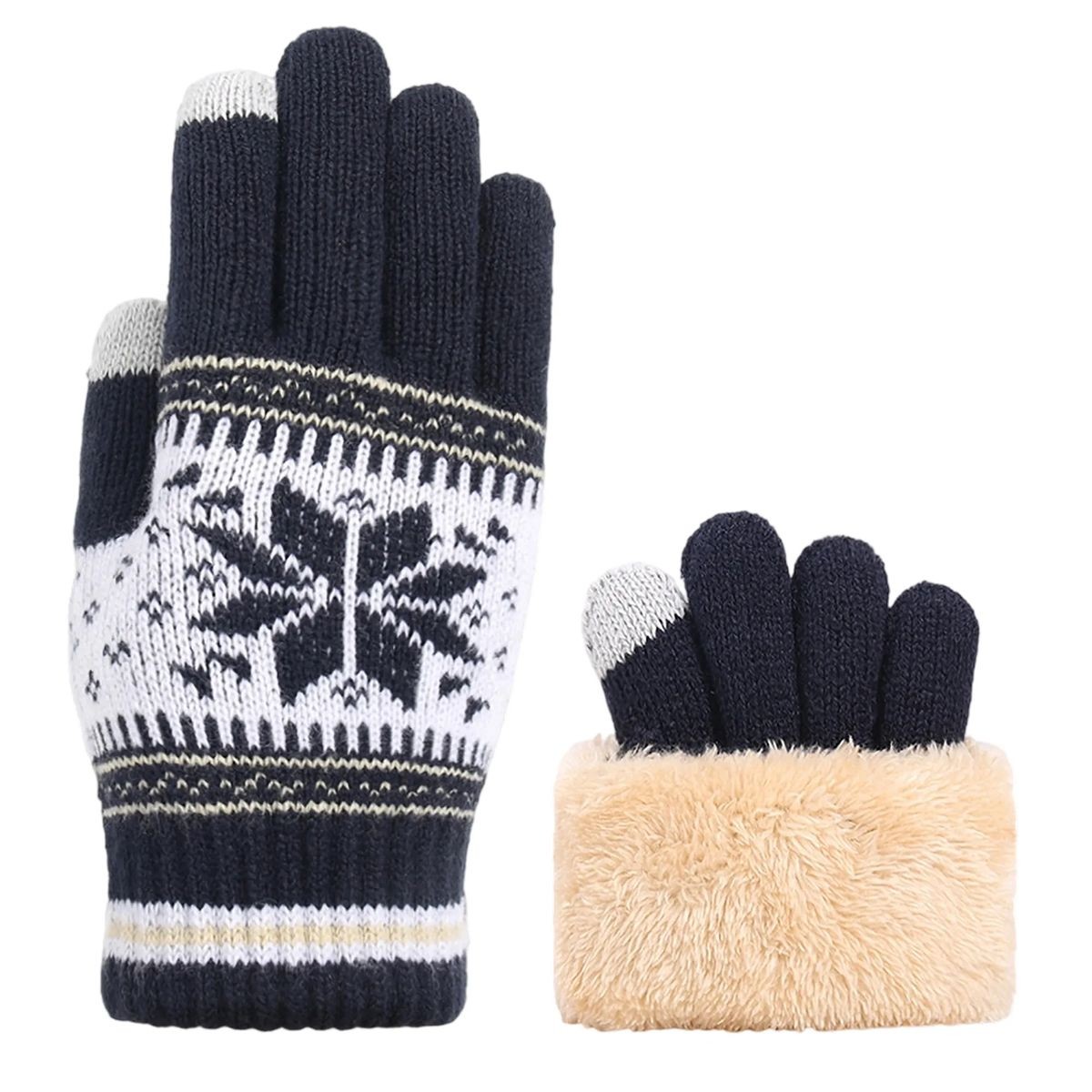 9.85-inch Touchscreen Gloves with Conductive Tips for Phones, Customizable 5