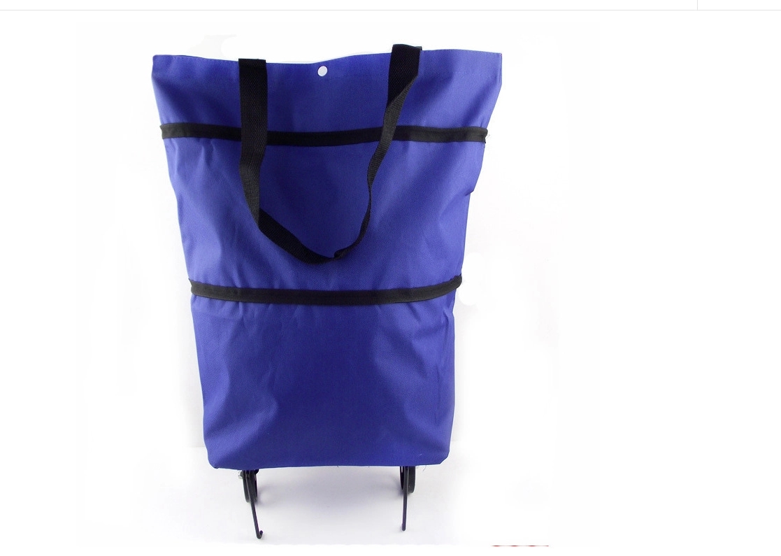 Folding Shopping Bag Collapsible Trolley with Wheels 13