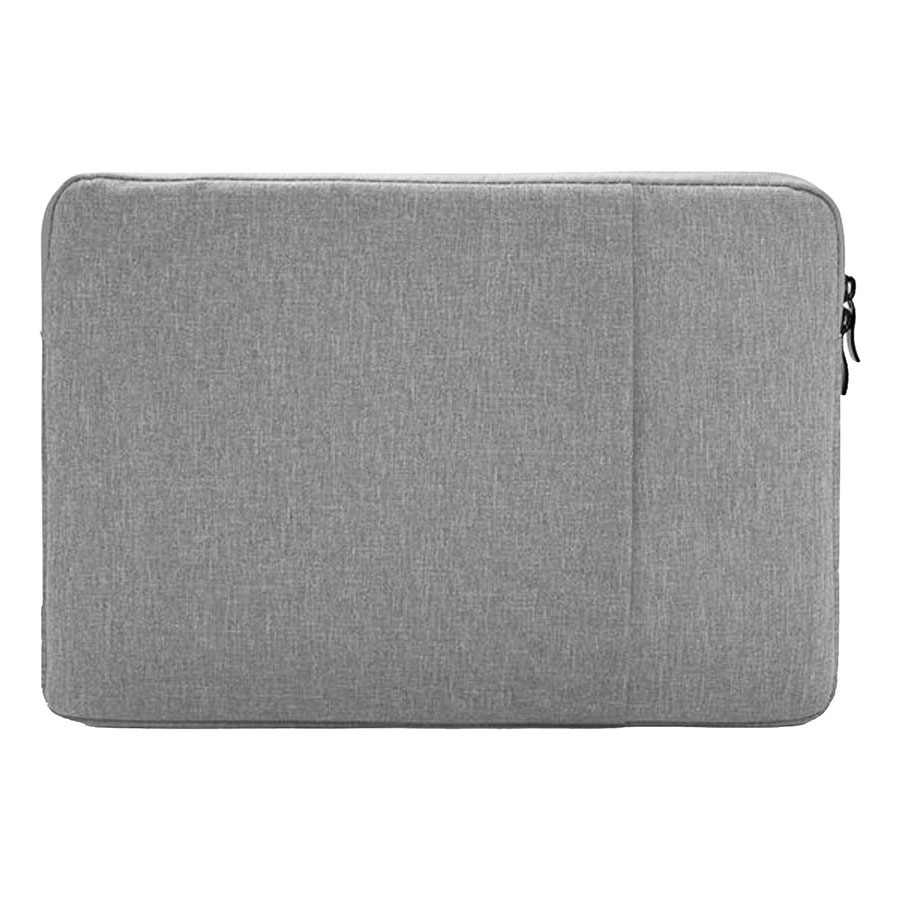 Oxford Laptop Sleeve with Plush Interior and Front Zipped Compartment 8