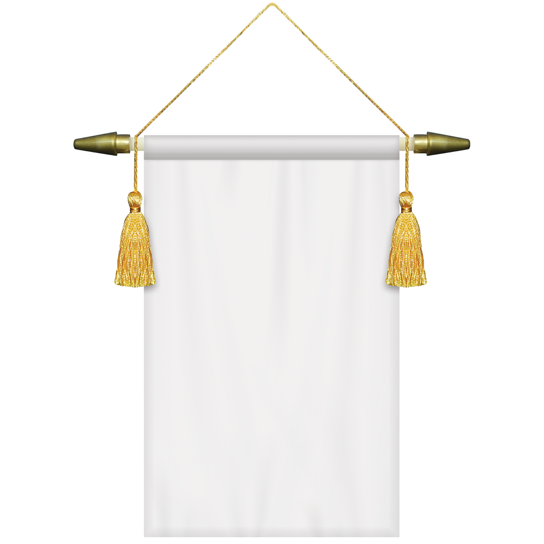 7" x 10" Podium Banner, Straight Cut/ No Fringe 4