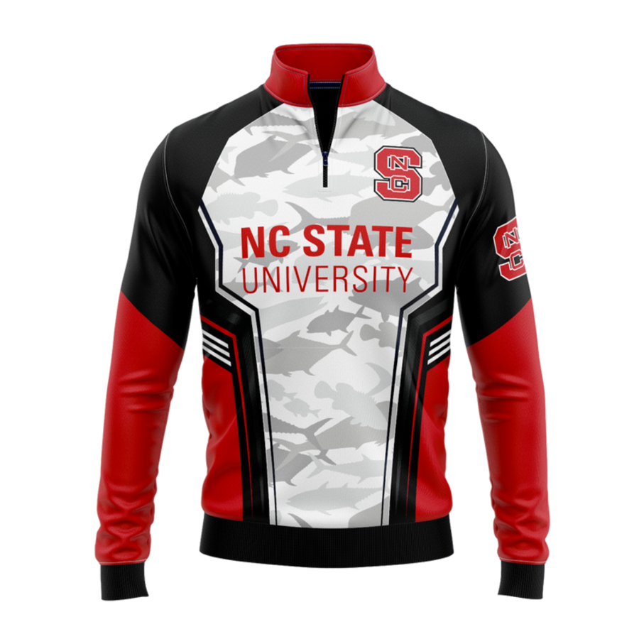 Unisex & Kids' Sublimation Long Sleeve Fishing Quarter Zip