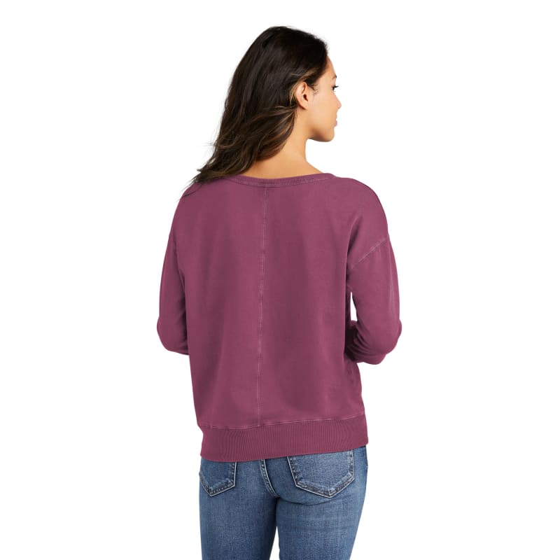 Port & Company Women's Beach Wash Garment-Dyed V-Neck Sweatshirt, custom hoodie or sweatshirt with logo imprint 10