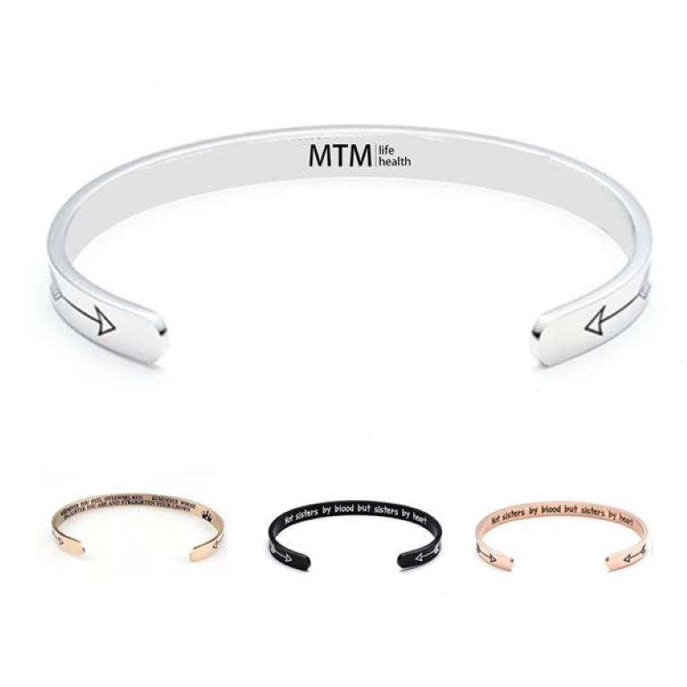 Stainless Steel Carved Couple Chain Bracelet Wrist 5