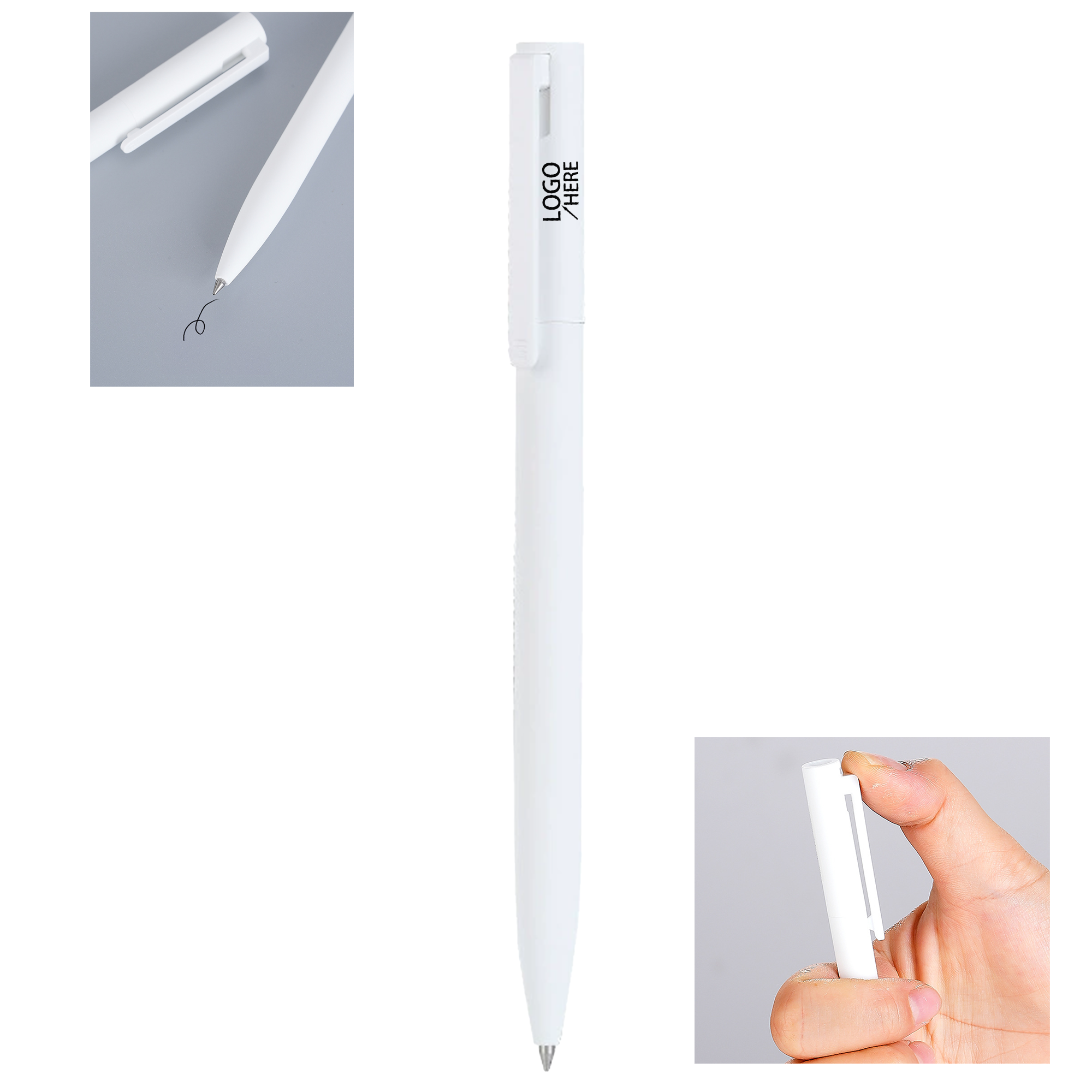 Plastic and Stainless Steel Gel Pen 1