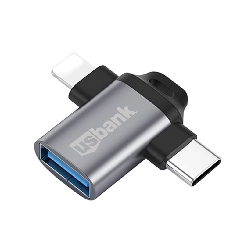 USB 3.0 To Apple Lightning And Type C OTG Adapter 8