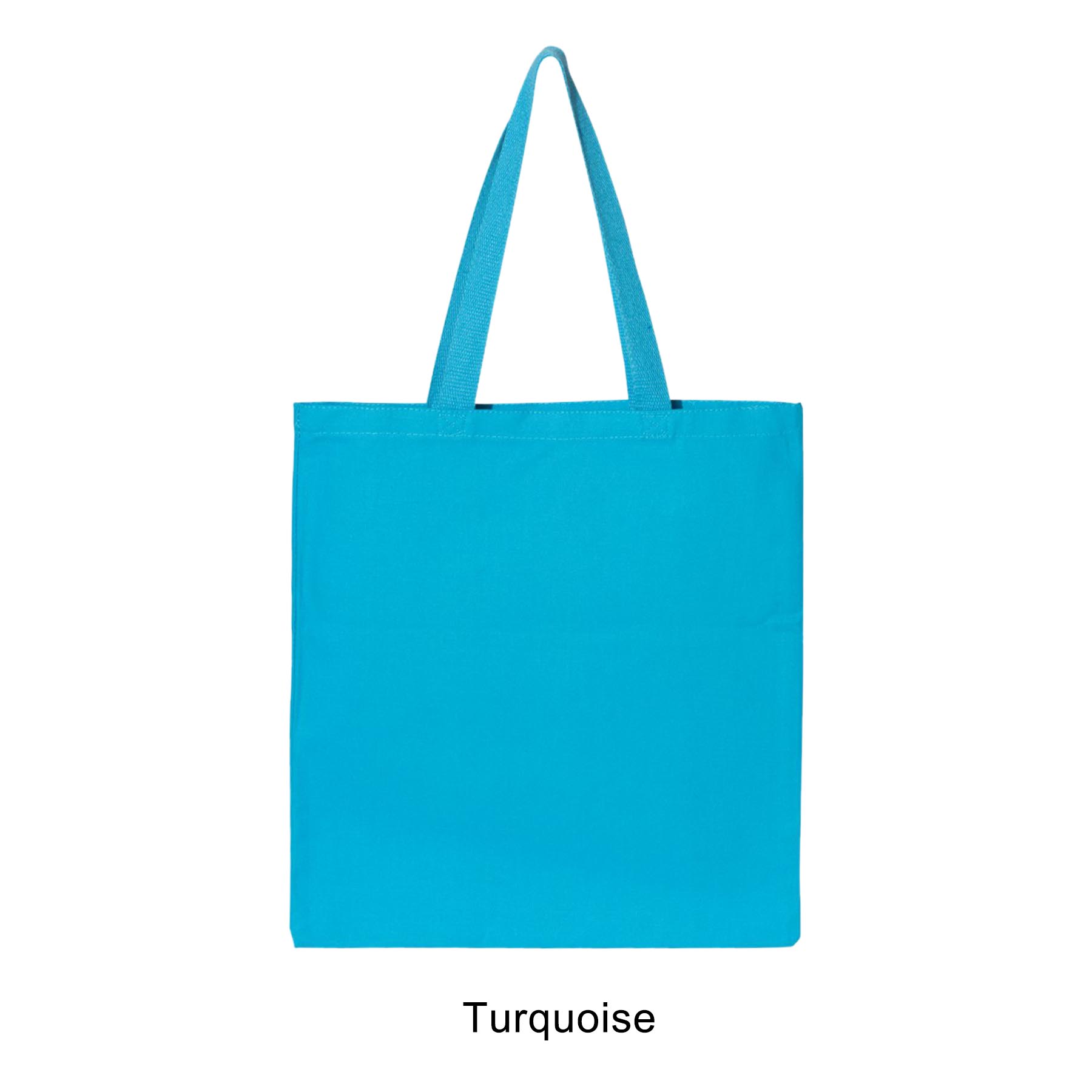 12 oz. Canvas Promotional Colored handle Tote Bag 27