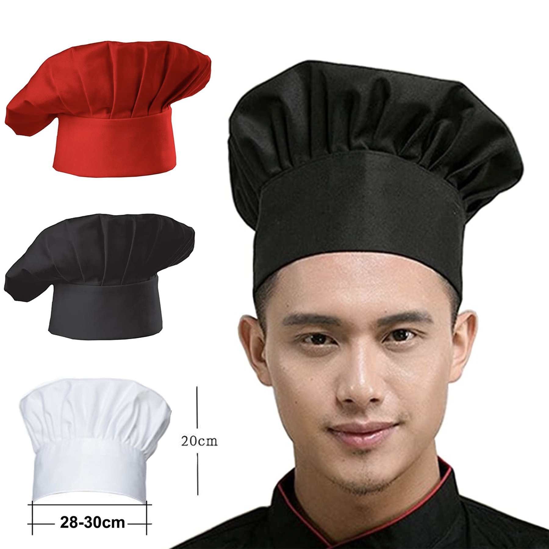 Custom ChefHat Cap Adult Adjustable Elastic 2