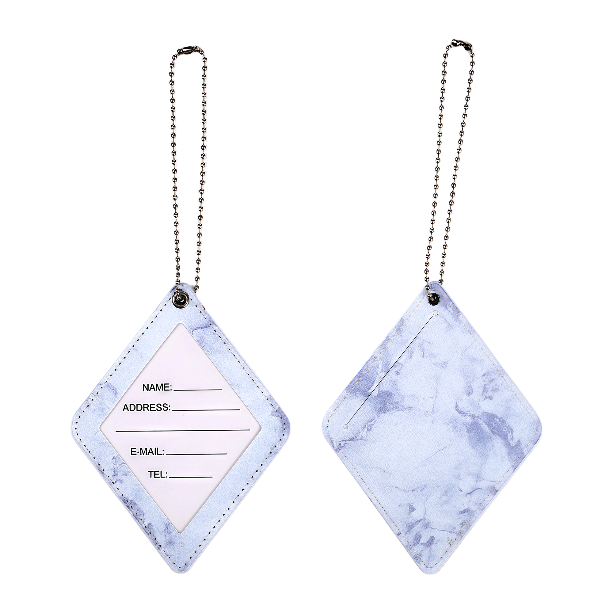 Marble Pattern Diamond Luggage Tag 5