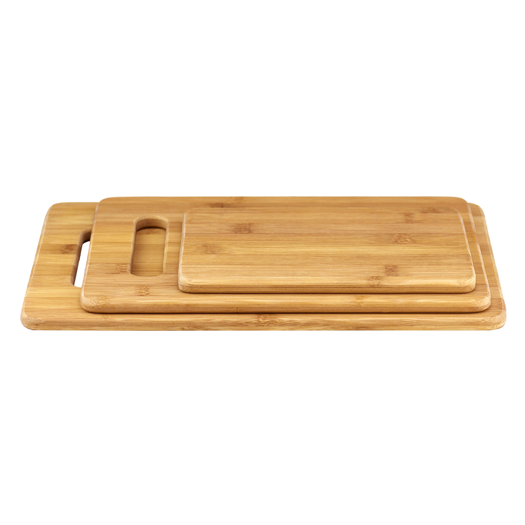 3-Piece Bamboo Cutting Board Set, 13" x 9-1/2", 11" x 8-1/2" and 8" x 6" 8