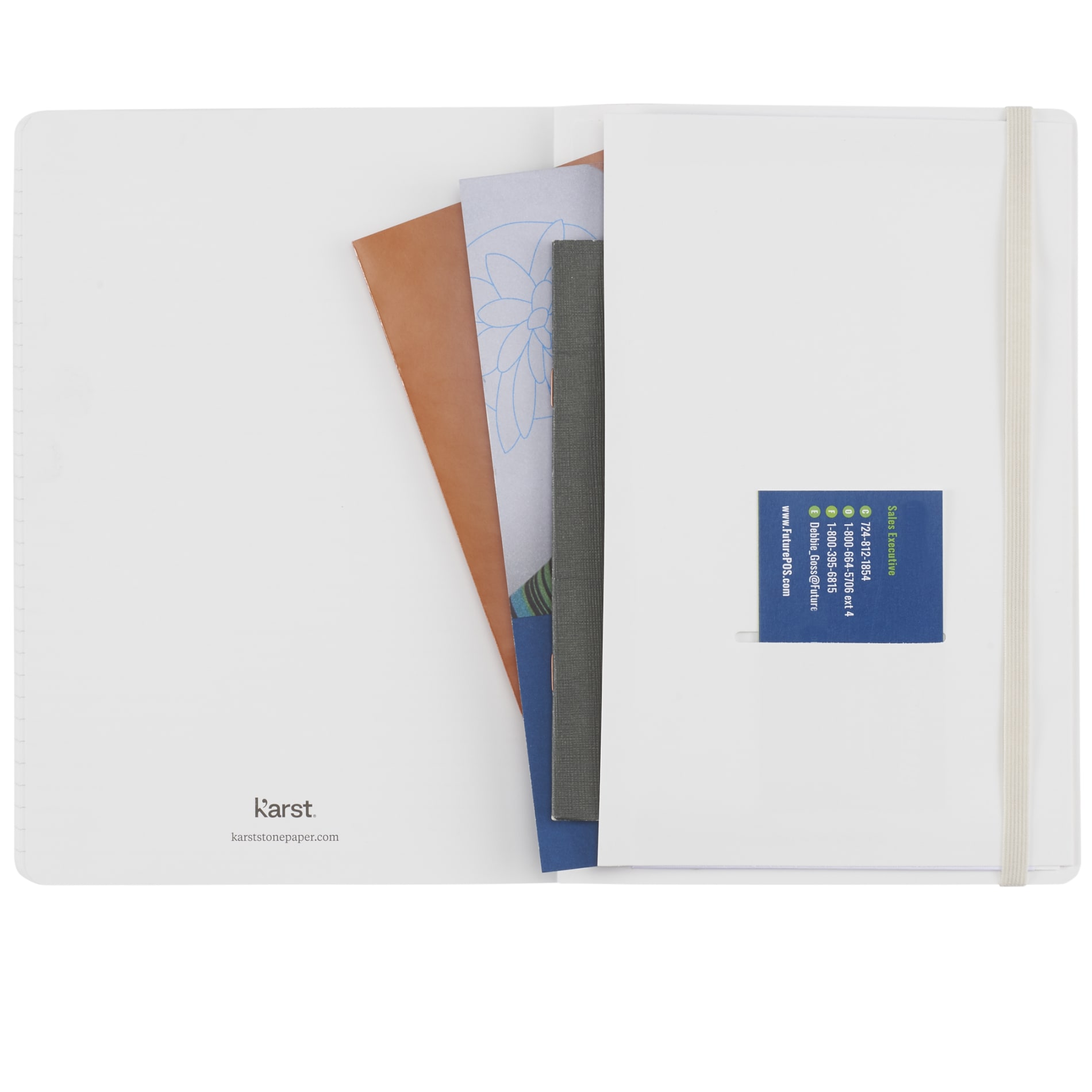 5 5" x 8 5" Stone Soft Bound Notebook