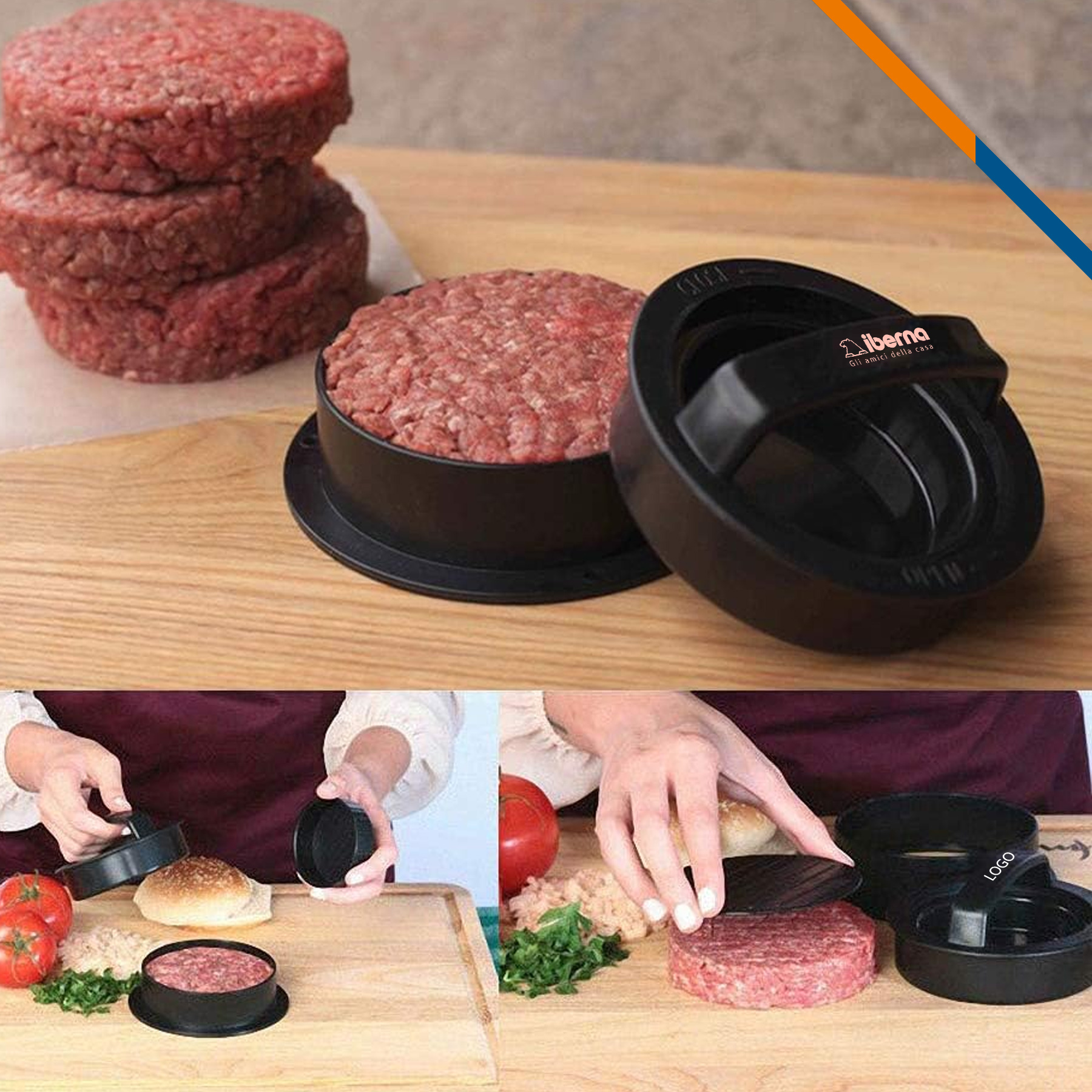 Xarey Burger Press Set 3