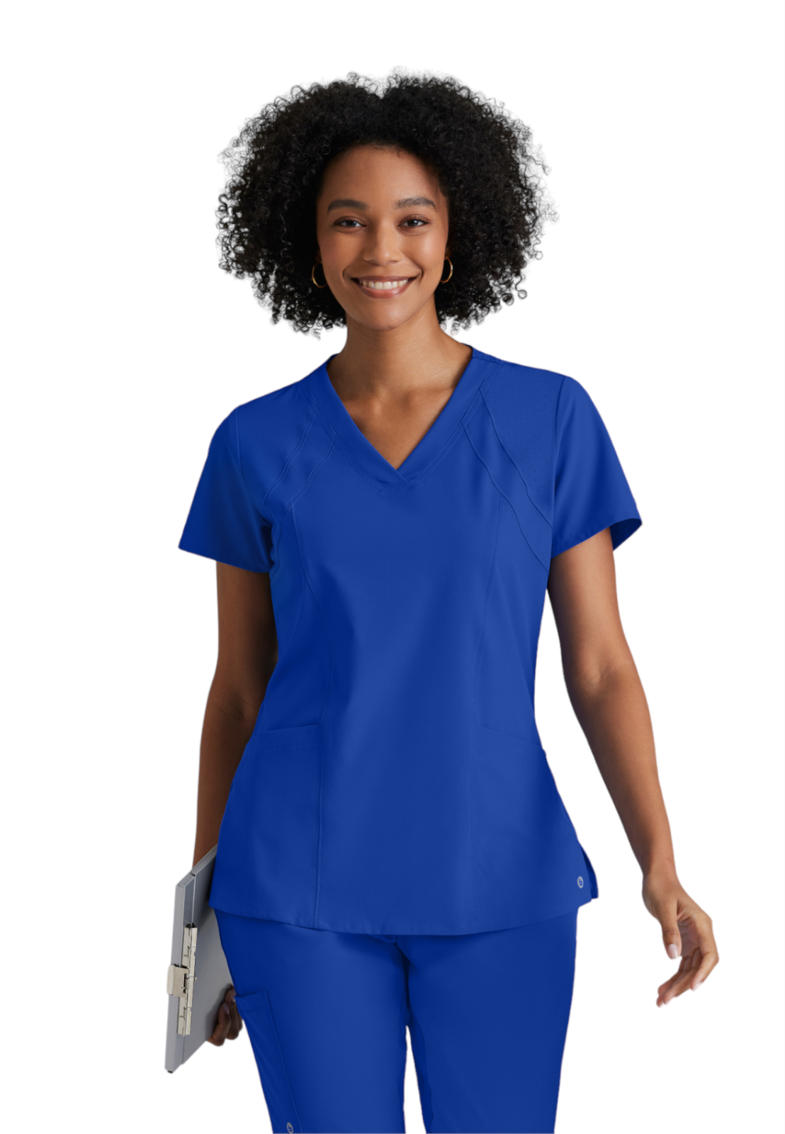 Barco One - Women's Four-Pocket V-Neck Racer Scrub Top 12