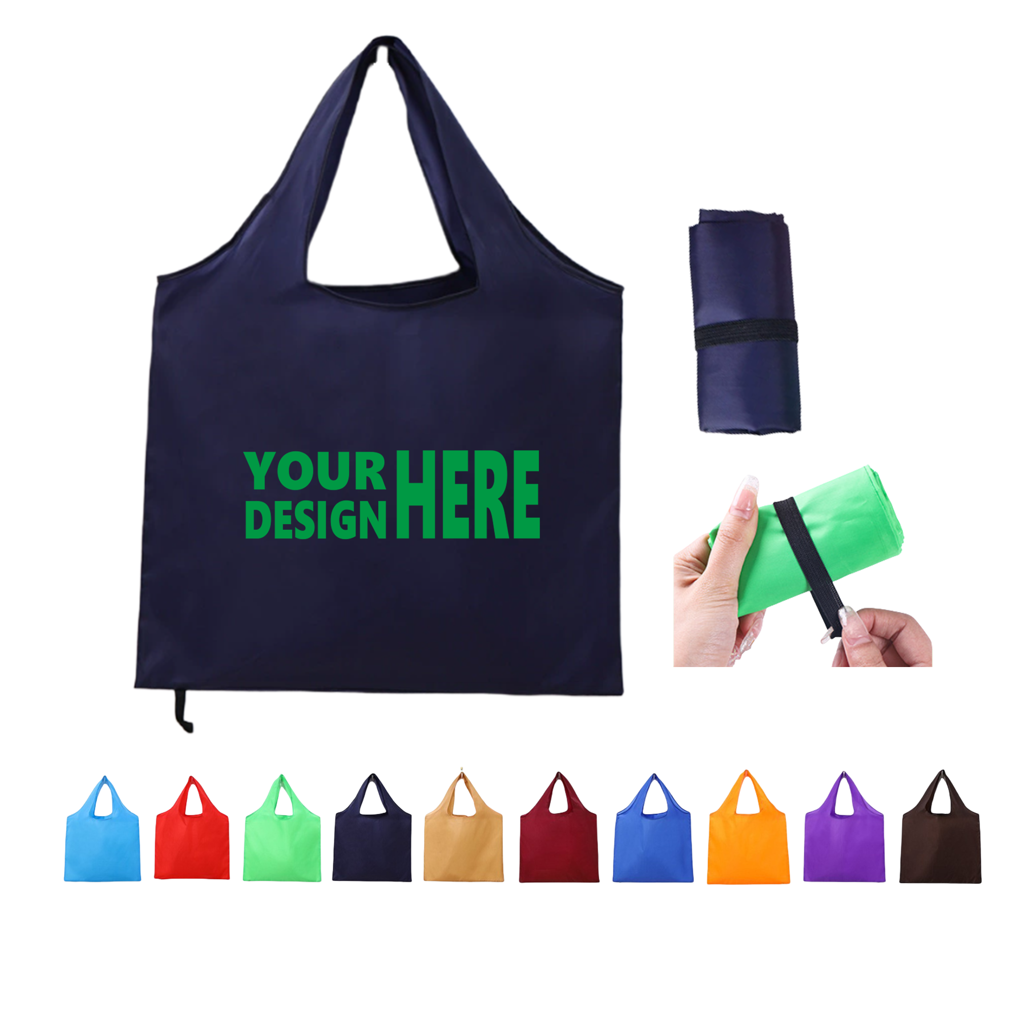 Recycle Foldable Pocket Bag MOQ500 2