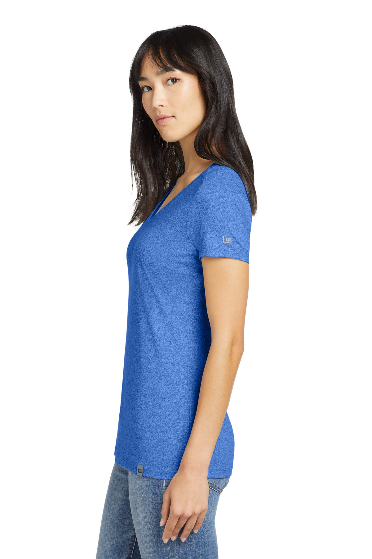 New Era Women's Heritage Blend V-Neck Tee. LNEA101 21