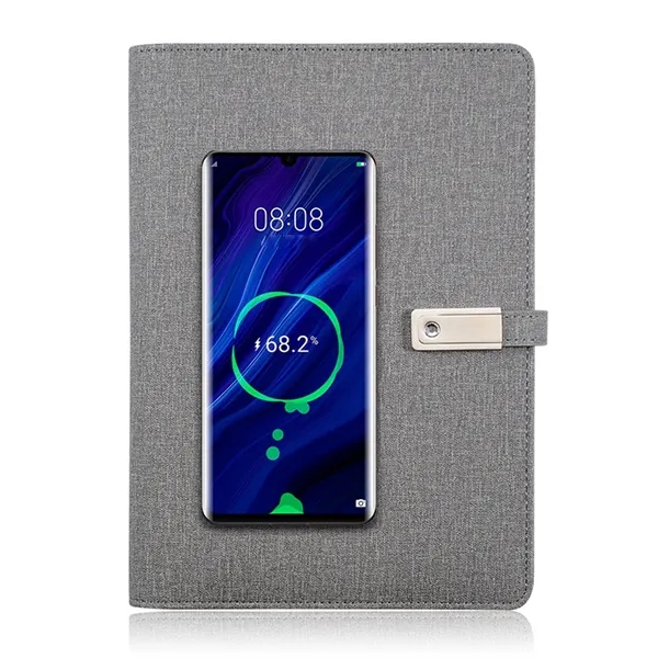 8000 mAh Power Bank Notebook with Wireless Charger 10