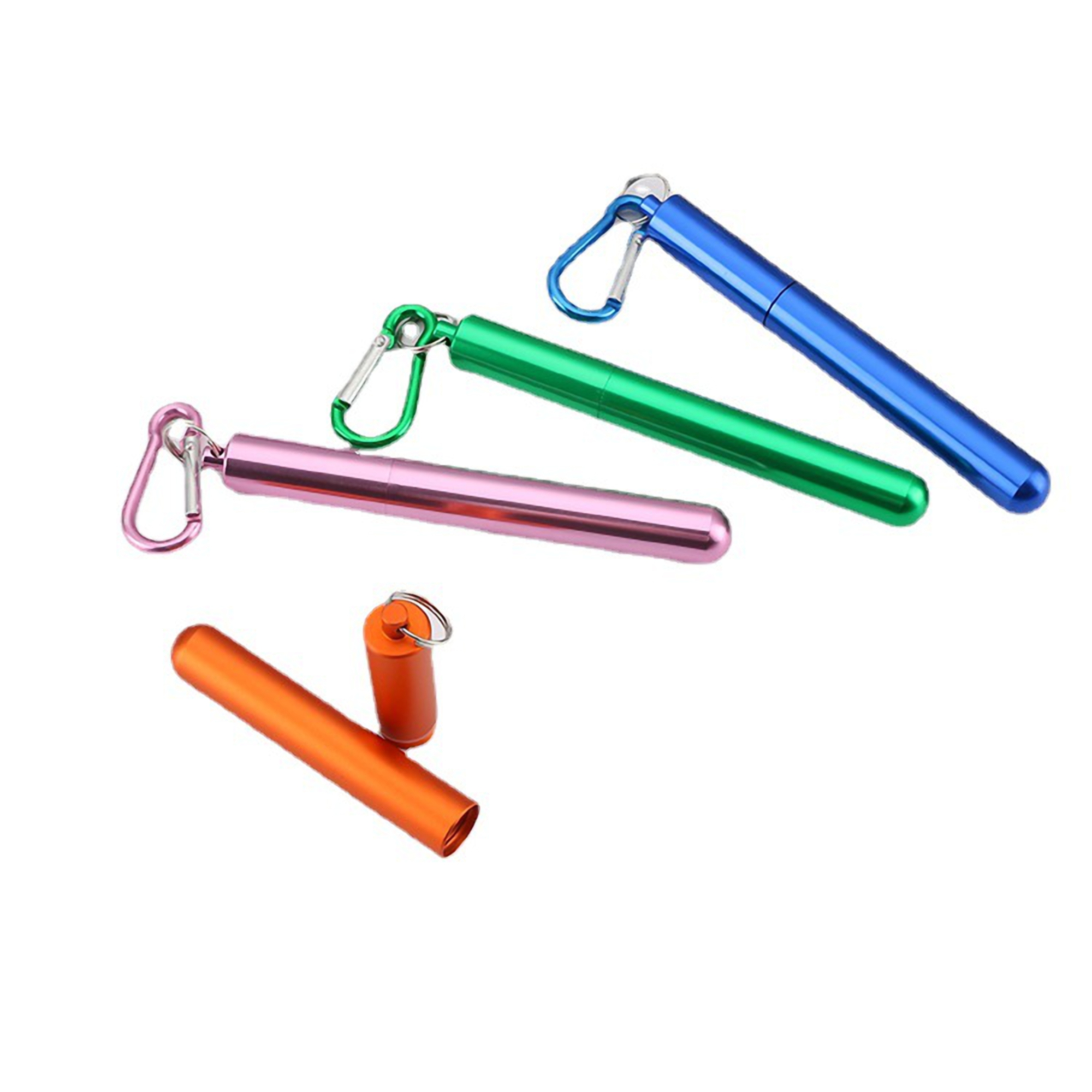 Portable Collapsible Straw w/Cleaning Brush 5