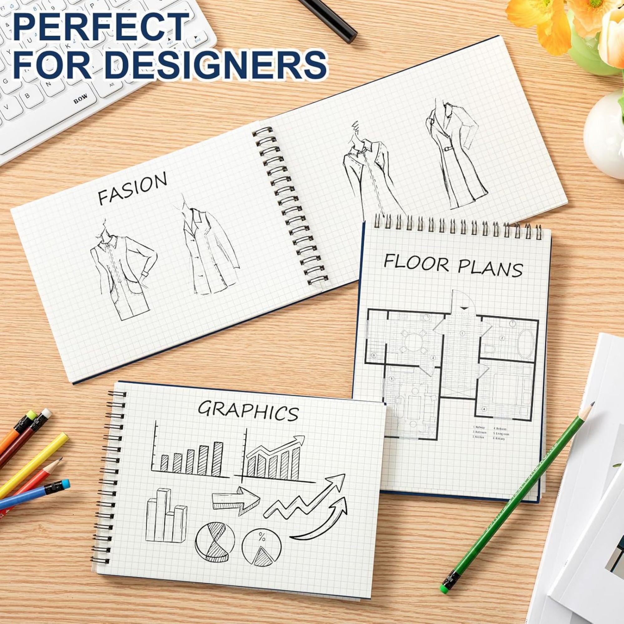 A5 70 Sheets Top Wirebound Notepad 6