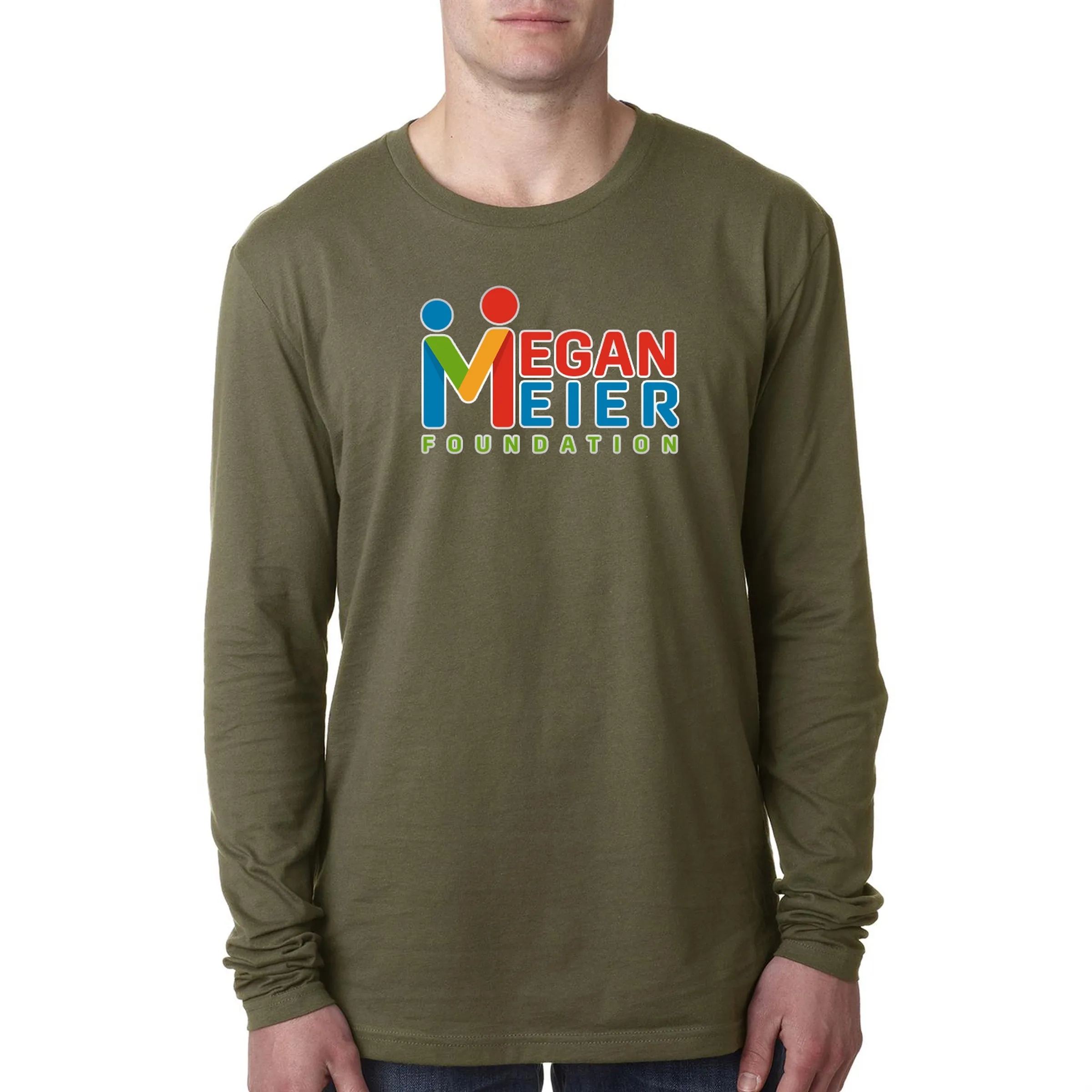 Next Level Men's Cotton Long-Sleeve Crew 18