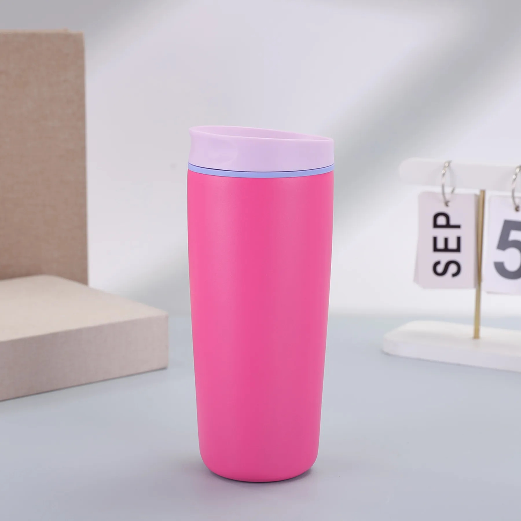 20 Oz. Double Wall Stainless Steel Vacuum Bounce Lid Tumbler 11