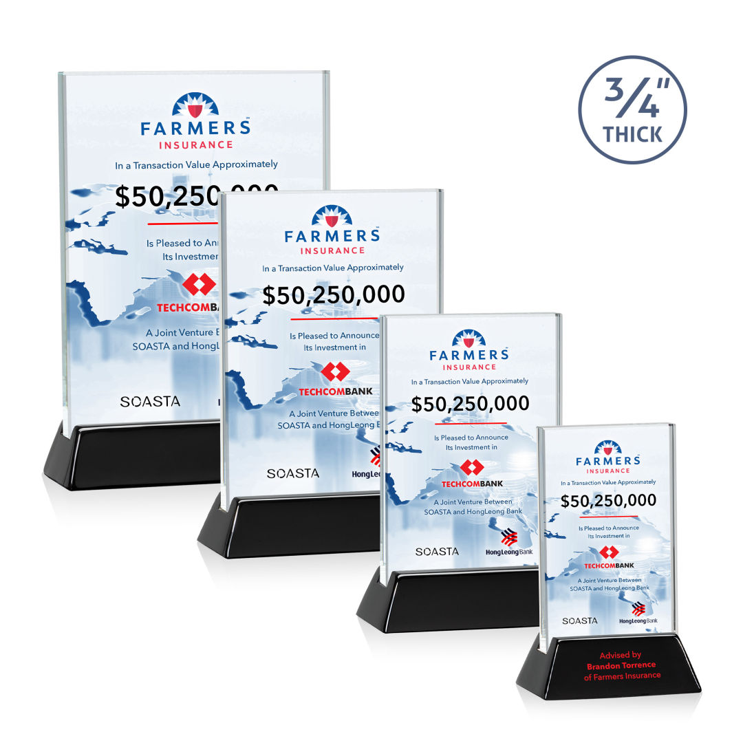 Walkerton VividPrint™ Award - Starfire/Black (Vert) 6