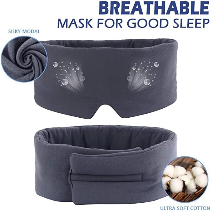 Custom Foldable Travel Full-Cover Sleeping Eye Mask 4