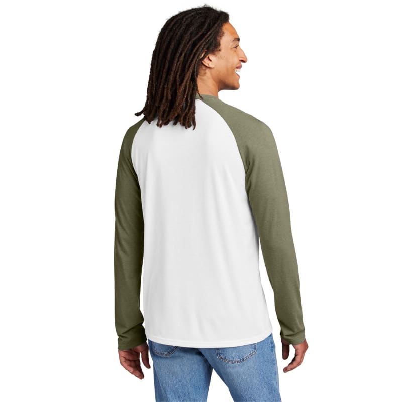 AllMade Unisex Tri-Blend Long Sleeve Colorblock Raglan 40