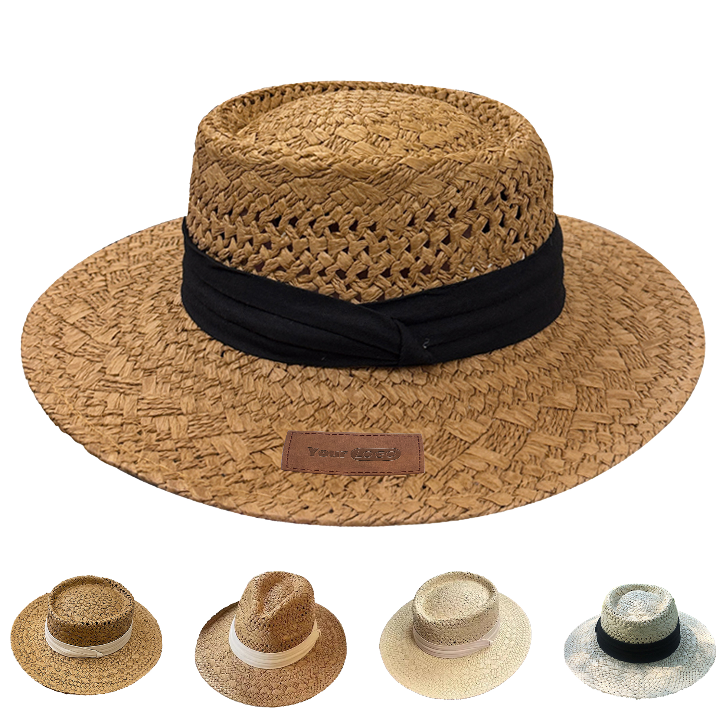 Straw Vintage Woven Sunscreen Hat 2